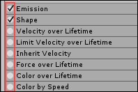 properties of Particle System